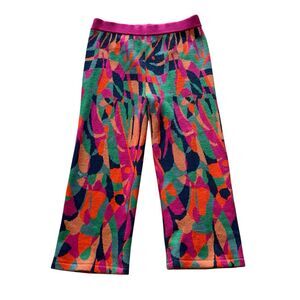 Farm Rio X Anthropology Consuela Sweater Pants XL Pull-On Colorful Knit Abstract